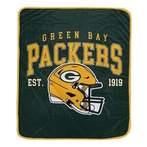 NFL Green Bay Packers Ultra Soft Tailgate Throw Blanket – 50” x 60” – New